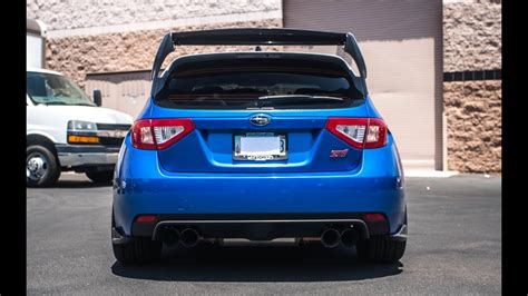 Subaru Wrx Sti Hatchback With Carbon Fiber Rally Wing From