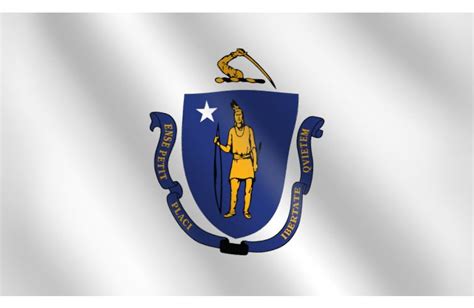Massachusetts Flag State Flags Flag Massachusetts