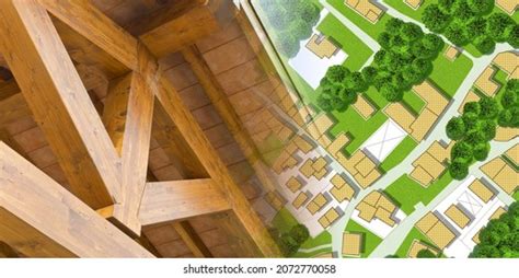 Lower Environmental Impact Wooden Buildings Co2 Stock Photo 2072770058