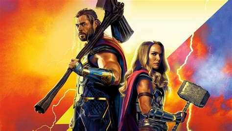 1360x768 Official Thor Love And Thunder Poster Cool Desktop Laptop Hd