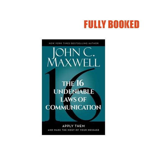 The Undeniable Laws Of Communication Hardcover By John C Maxwell Shopee Philippines