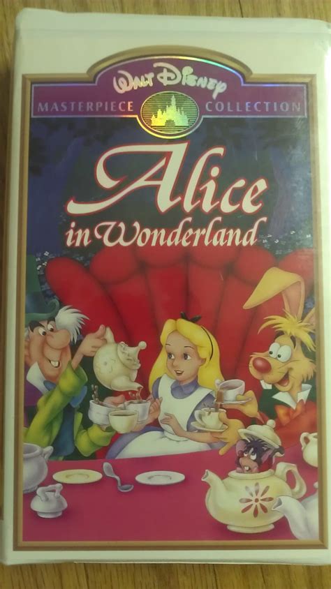 Disney Alice In Wonderland Vhs Rare Walt Disney Masterpiece Collection
