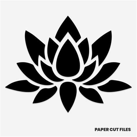 Lotus Flower Clipart Free Svg And Png Papercut Files