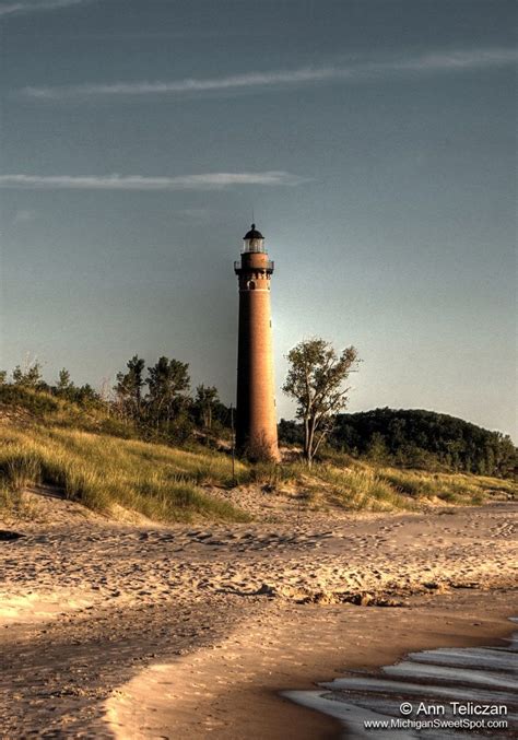 Little Point Sable Lighthouse Circa 1874 Its Located Near Silver