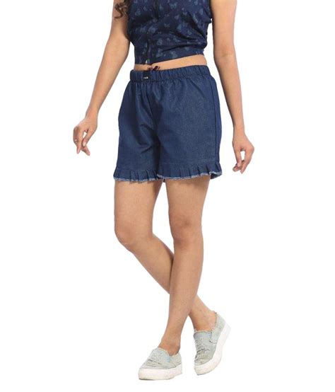 Buy Abony Blue Denim Hot Pants Online At Best Prices In