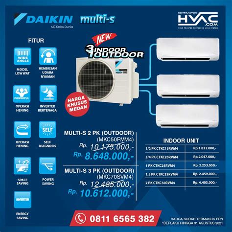 Daikin Multi S Ac Hemat Listrik Hemat Tempat Distributor Resmi Daikin