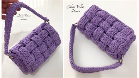 Easy Crochet Bag Sizden En Ok Stenen Model Ribbon P Le Rg