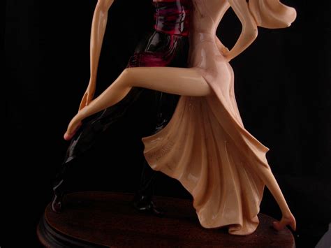 Large Vintage Art Deco Statue A Santini Tango Dancers Etsy
