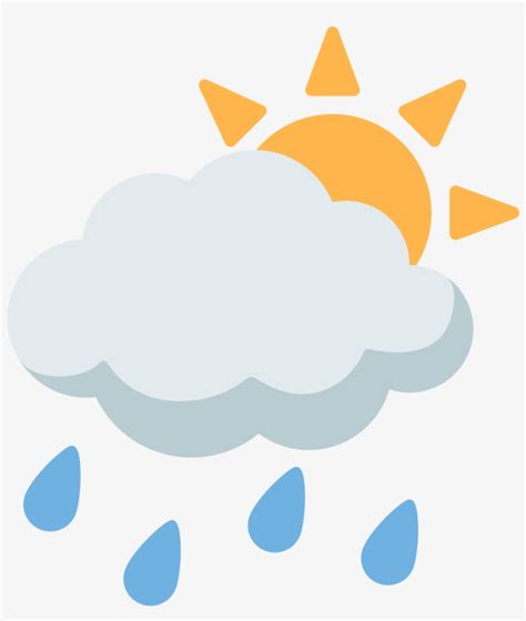 File Emoji U1f326 Svg Sun Cloud Rain Emoji Png Image