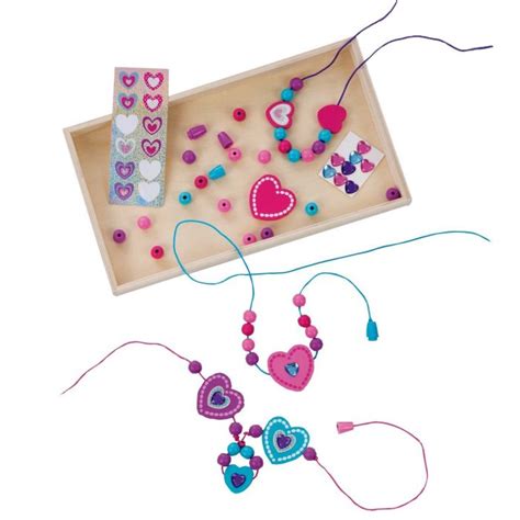 Melissa And Doug Decorate Your Own Heart Bead Set