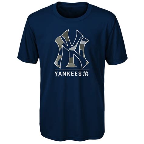 New York Yankees Boys Major Camo Logo Short Sleeve Tee Bobs Stores