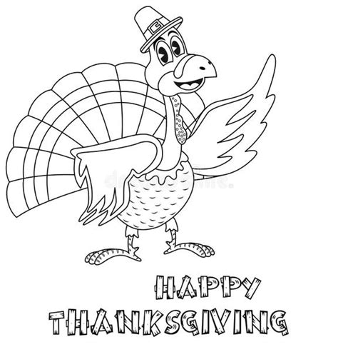 Turkey Coloring Page Stock Illustrations 679 Turkey Coloring Page