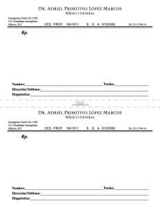 Receta Medica Para Imprimir En PDF