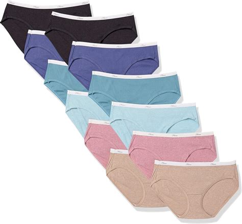 Hanes Women S Ribbed Cotton Hipster Underwear Value 12 Pack Assorted