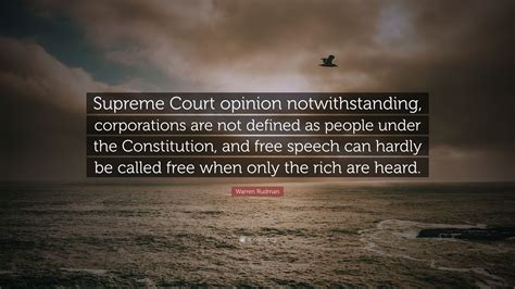 Warren Rudman Quote Supreme Court Opinion Notwithstanding