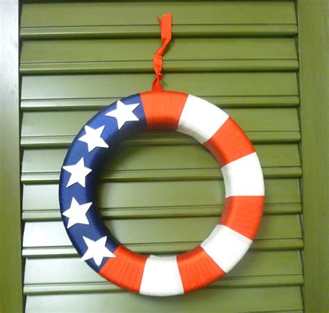 Diy Patriotic Ribbon Wreath Patriotic Crafts Diy Grapevine Wreath