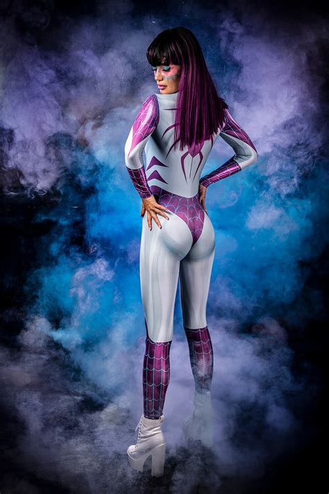 Sexy Cosplay Bodysuit Cyberpunk Clothing Spider Woman Etsy
