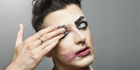 Men In Makeup Maquillaje Hombre Disfraz De Calavera Color Sangre
