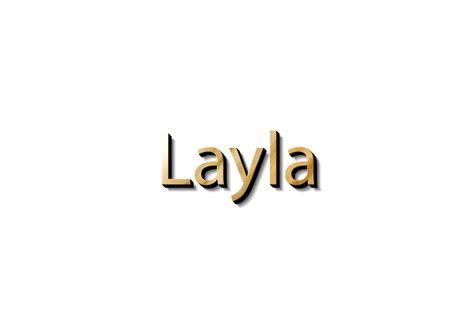 Layla Name 3d 15733118 Png