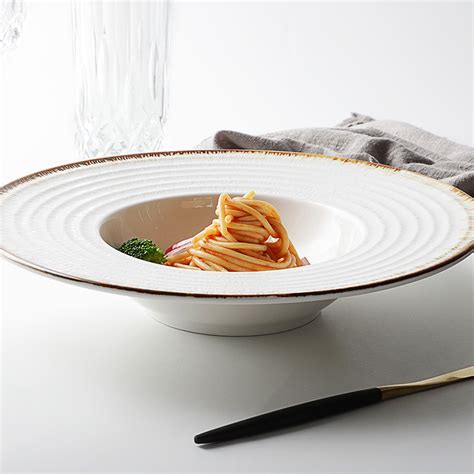 28ceramics Tableware Set Dinnerware Pasta Bowls 28ceramics Hotel Restaurant Used Crockery