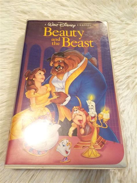 Beauty And The Beast 1992 Vhs Walt Disney Classic Black Diamondrare