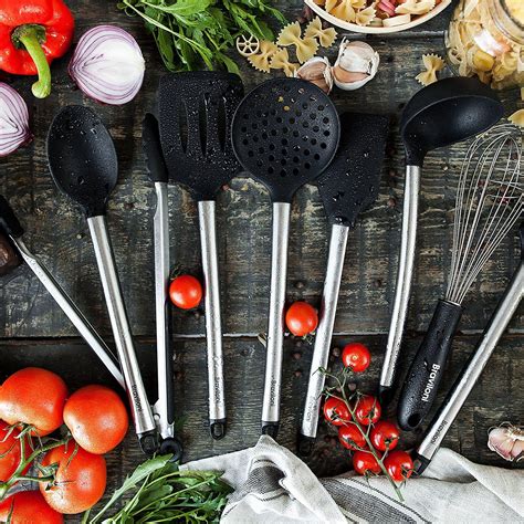 8 Piece Cooking Utensils Nonstick Utensil Set Best Offer Home Garden