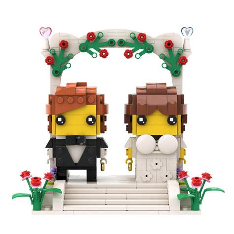 Lego Moc Wedding Favor Set Brickheadz By Macetoy Rebrickable Build