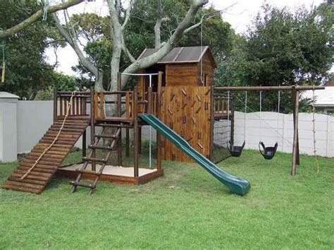 01 Awesome Small Backyard Playground Landscaping Ideas