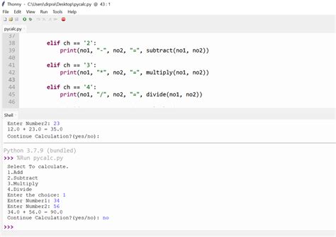 Calculator Program In Python On Different IDEs CopyAssignment