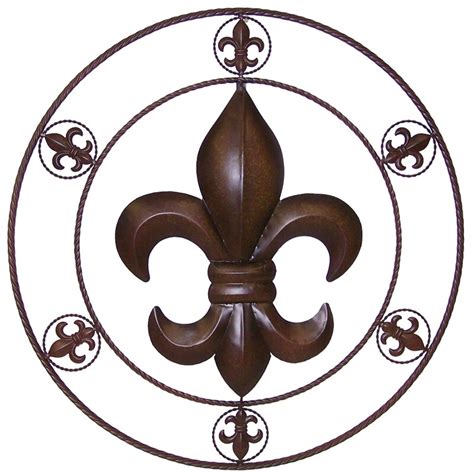 Fleur De Lis Living Circle Fleur De Lis Metal Wall Décor And Reviews