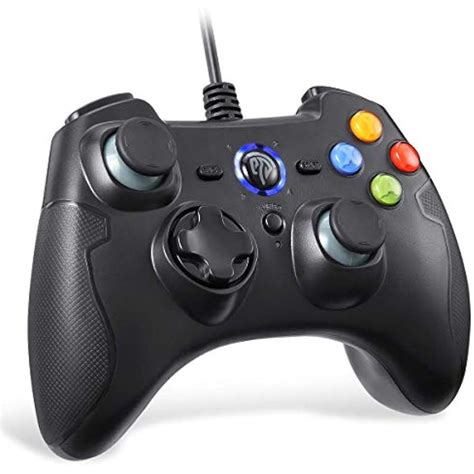 Wired Gaming Controller Pc Game Joystick With Dual Vibration Turbo And