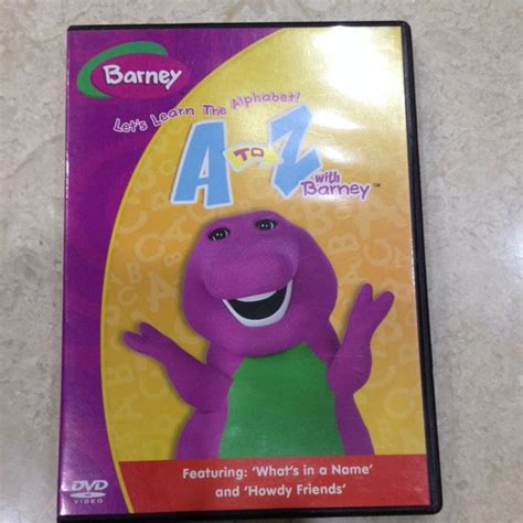 Barney Dvd Lets Learn The Alphabet A To Z With Barney 500
