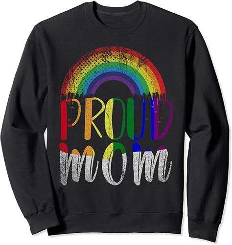 Amazon Com Proud Lgbtq Mama Rainbow Elephant Gay Pride Mom Sweatshirt My Xxx Hot Girl
