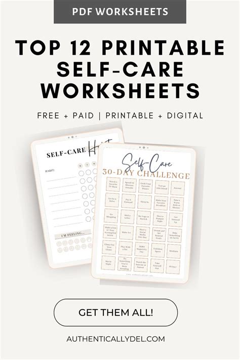 12 Printable Self Care Worksheets For Adults Self Care Worksheets
