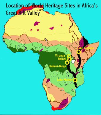 The great rift valley provides evidence of a split in the african plate, dividing it into two smaller tectonic plates: Great Rift | African World Heritage Sites