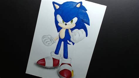 Como Dibujo A Sonic As A Sonic Drawing Youtube
