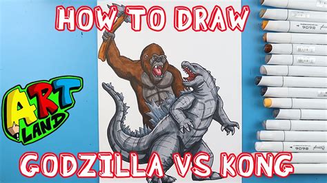 How To Draw Godzilla Vs Kong Youtube