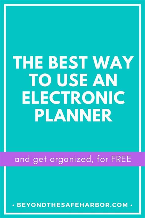 The mini projects are designed to be very helpful for engineering students. The Best Way to Use an Electronic Planner (and Get ...