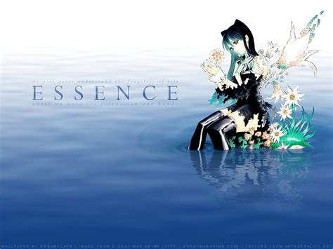 Essence Water Girl Anime Flowers Hd Wallpaper Peakpx