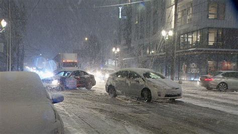 Prepare For More Snow In Portland 2 To 7 Inches Possible Overnight