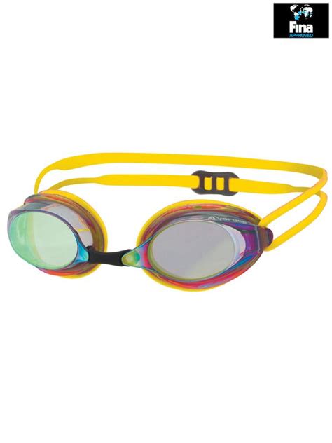 Vorgee Missile Fluro Yellow Rainbow Mirrored Lens Goggles
