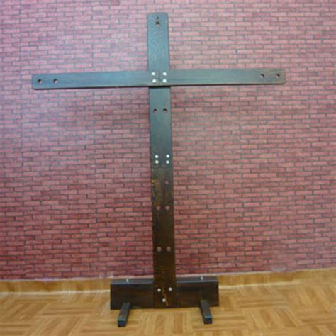 200125cm Wooden Sex Cross Bondage Furniture Timber Binding Torture
