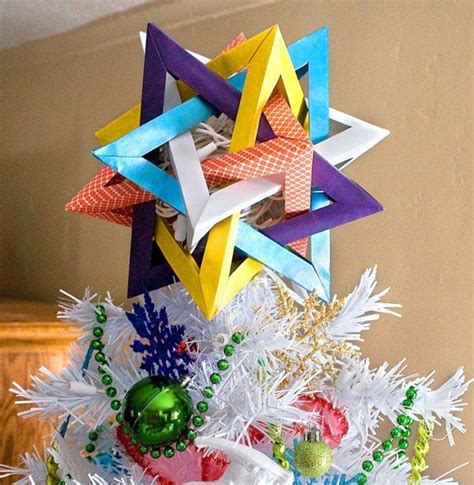 30 Fun And Creative Diy Christmas Origami Diy Christmas Tree Topper