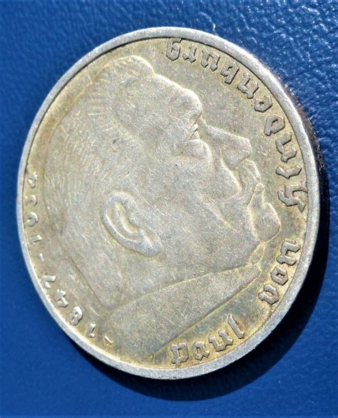 German Empire 5 Reichsmark 1936 Without Swastika A Silver Ebay