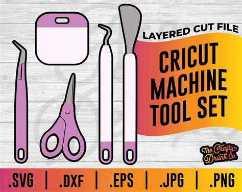 Cricut Machine Tools Svg Thecraftydrunkco