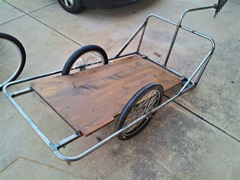 Homemade Flatbed Bicycle Trailer Bicycling