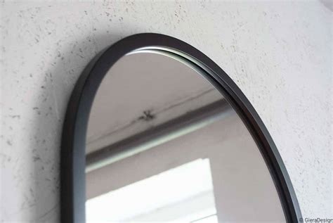 gieradesign lustro ścienne ambient owalne szerokie czarne 50x70 cm amb b salon meblowy