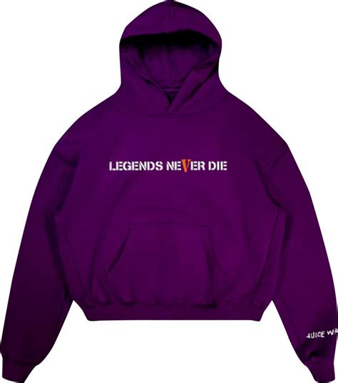 Buy Vlone X Juice Wrld Legends Never Die Hoodie Purple 1020