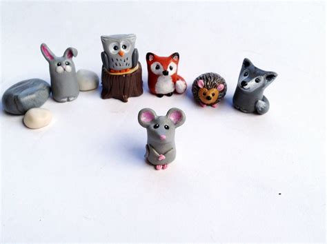 Small Mouse Miniature Figurine Terrarium Figurine Mouse Totem Woodland