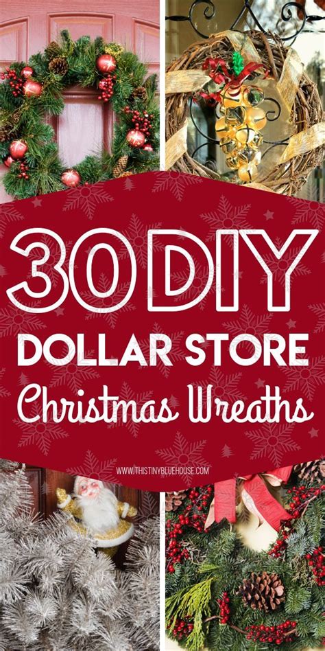 30 Gorgeous Diy Dollar Store Christmas Wreath Ideas Dollar Store